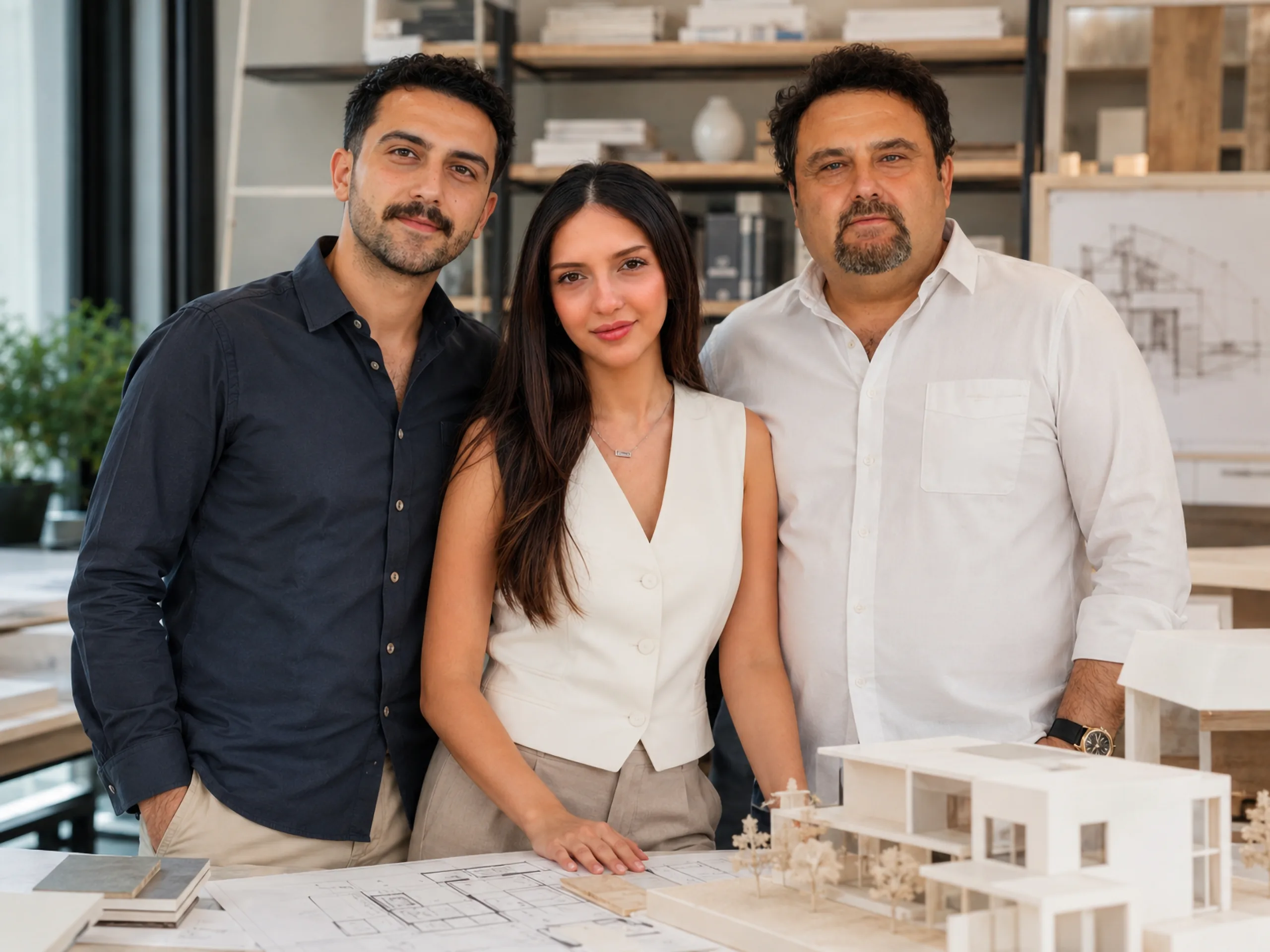 Selçuk Yılmazkoçlar, Ata Yılmazkoçlar ve Doğa Yılmazkoçlar birlikte